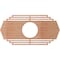 Ekena Millwork Chrysler Wood Fretwork Pierced Ceiling Medallion, Cherry, 30"W x 15"H x 7 7/8"ID x 1/4"T CMWP30X15X0250CSCH - alternate 5